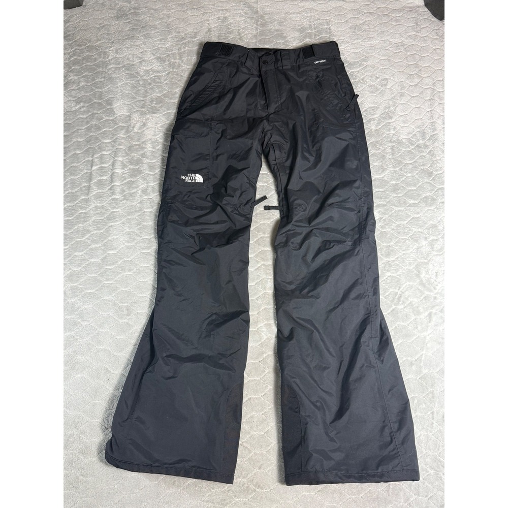 The North Face Mens DryVent Ski Pants Black Small Long Adjustable Waist Vents